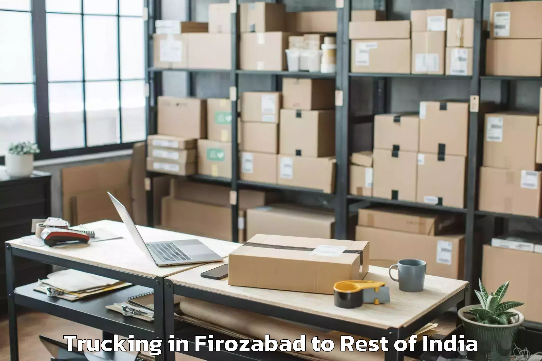 Book Firozabad to Jaigad Trucking Online